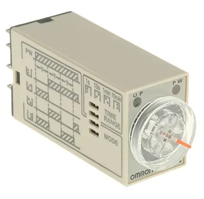 RELE TEMPORIZZATO PROGRAMMABILE A INNESTO, 2 CONTATTI 5A 250VAC, BOBINA 24VDC